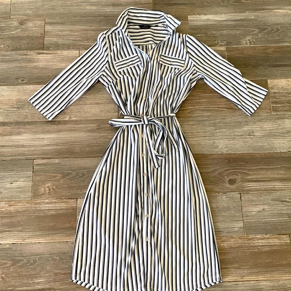 Medium Long Shirt Tie Dress